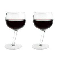 tipsy wine glasses 2 pk