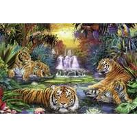 Tigers at The Waterhole Puzzle (3000 Pieces)