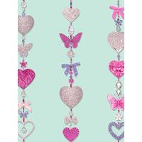 tiffany hearts stripe wallpaper duck egg arthouse 667900