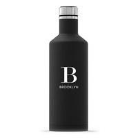 Times Square Travel Bottle - Matte Black - Modern Serif Initial Printing