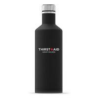 Times Square Travel Bottle - Matte Black - Thirst Aid Printing