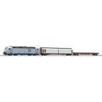 Tillig TT 01424 Start Set TRAXX Diesel Locomotive with Freight Train