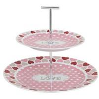 tiered cake stand love