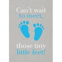 Tiny Feet Blue | New Baby | BC1596