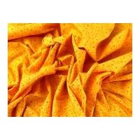 Tiny Tonal Floral Print Cotton Poplin Dress Fabric Orange