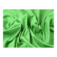 Tiny Tonal Floral Print Cotton Poplin Dress Fabric Green