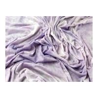 Tie Dye Print Polyester Crush Stretch Jersey Dress Fabric Lilac