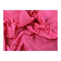 Tiny Spotty Print Polycotton Dress Fabric Cerise Pink