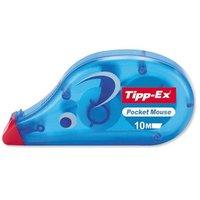 Tipp-Ex (4.2mm x 9m) Pocket Mouse Correction Tape Roller Disposable Pack of 10