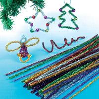 Tinsel Pipe Cleaners (Pack of 72)