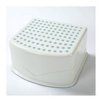 Tippitoes Step Up Stool-White/Blue Trim