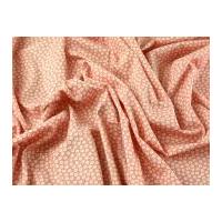 Tiny Floral Print Cotton Poplin Dress Fabric Pink