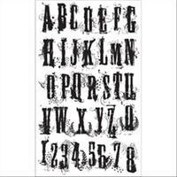 Tim Holtz Cling Rubber Stamp Set - Grunge Alphabet 244679