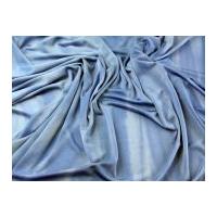 Tie Dye Print Stretch Drapey Jersey Dress Fabric Blue