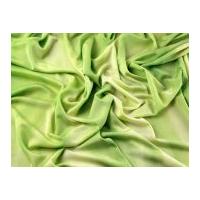 Tie Dye Print Stretch Drapey Jersey Dress Fabric Lime Green