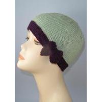 Tie Up Bow Beanie Hat by MadMonkeyKnits (868) - Digital Version