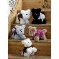 Tinsel Chunky Westie Style Dogs (9056)