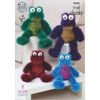Tinsel Frogs in King Cole Tinsel Chunky (9048)