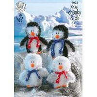 tinsel chunky penguins in king cole tinsel chunky 9025