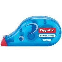 tipp ex 42mm x 9m pocket mouse correction tape roller disposable pack