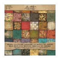 Tim Holtz idea ology Paper Stash Lost And Found Pack of 36