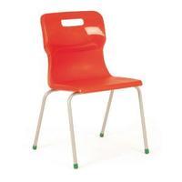 Titan Red Size 4 School Chair With 4 Legs KF72184