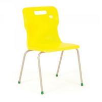 Titan Yellow Size 6 School Chair With 4 Legs KF72198