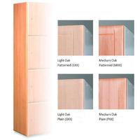 timber effect locker end panels 1800h for 450 deep