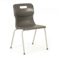 Titan Charcoal Size 3 School Chair With 4 Legs KF72182