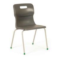 Titan Charcoal Size 4 School Chair With 4 Legs KF72187