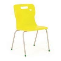 Titan Yellow Size 5 School Chair With 4 Legs KF72193