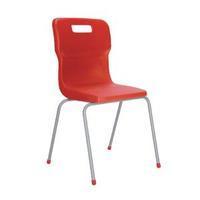 Titan Red Size 6 School Chair With 4 Legs KF72194