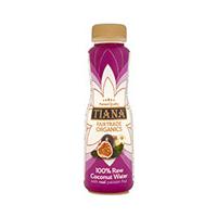 Tiana Raw Organic Coconut Water, Passionfruit, 350ml