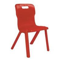 Titan 1 Piece Chair Chair 350mm Red Pack of 10 KF839132