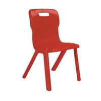 Titan 1 Piece Chair 430mm Red Pack of 10 KF838699