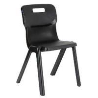 Titan 350mm Charcoal 1 Piece Chair Pack of 10 KF838711