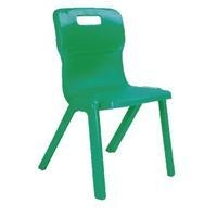 Titan 460mm Green 1 Piece Chair Pack of 10 KF838720