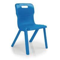 Titan 350mm 1 Piece Chair Pack of 30 Blue KF838734