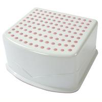 Tippitoes Step Up Stool-White/Pink
