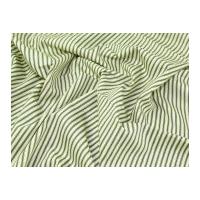 Ticking Stripe Print Cotton Poplin Fabric