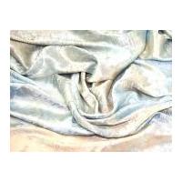 tie dye crinkle satin dress fabric blue silver peach