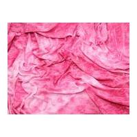 Tie-Dye Burn-Out Stretch Jersey Dress Fabric Pink