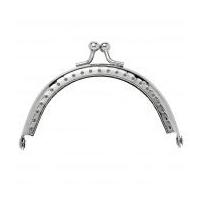 Tilda Metal Purse Frame Matt Silver