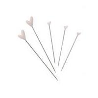 Tilda Heart Shape Pins Light Pink