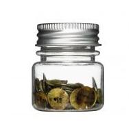 Tilda Mother of Pearl Buttons in a Jar Green
