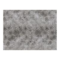 timeless treasures snakeskin poplin quilting fabric grey