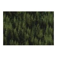 Timeless Treasures Tamarack Trees Poplin Quilting Fabric Pine