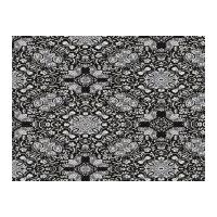 timeless treasures lacey foulard poplin quilting fabric black