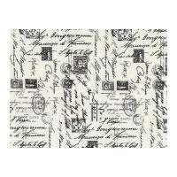 timeless treasures script poplin quilting fabric cream