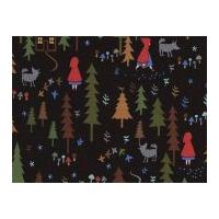 timeless treasures red riding hood poplin quilting fabric black